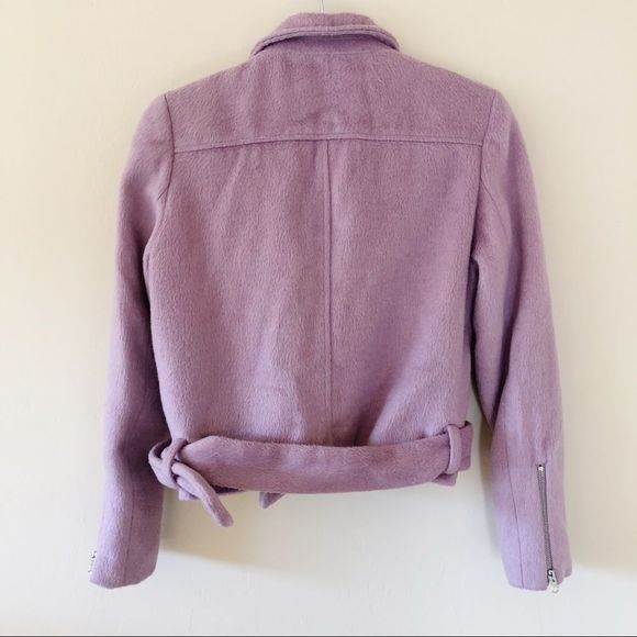 Forever 21 Lavender Fleecey Motorcycle Jacket - Picture 2 of 9